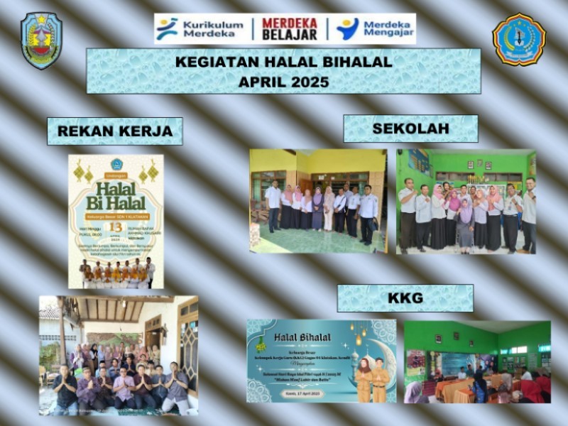 MERAJUT KEMBALI SILATURAHMI DENGAN TRADISI HALAL BIHALAL DI LINGKUNGAN SEKOLAH, REKAN GURU, DAN KOMUNITAS GURU