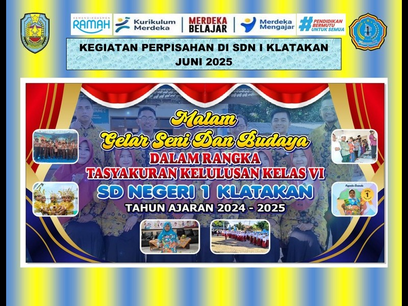 MERAYAKAN PERPISAHAN YANG BERKESAN DI SDN I KLATAKAN : MALAM GELAR SENI DAN BUDAYA