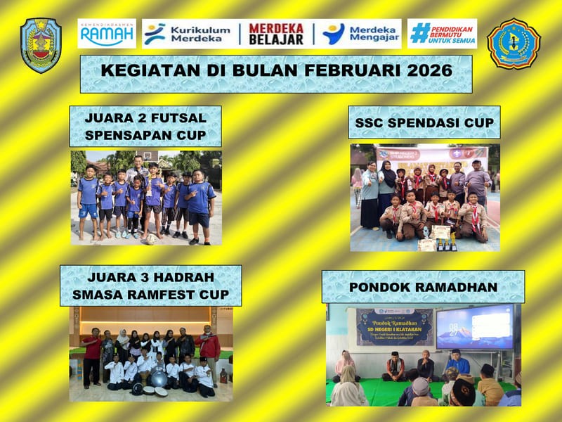 Februari Berprestasi: Borong Juara dan Perkuat Iman di SDN 1 Klatakan